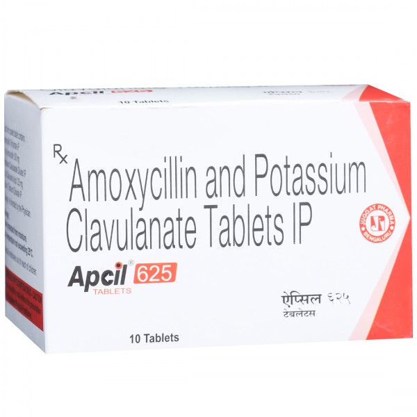 Apcil 625 mg Tablet (10 Tab) Apcil 625 mg Tablet (10 Tab)