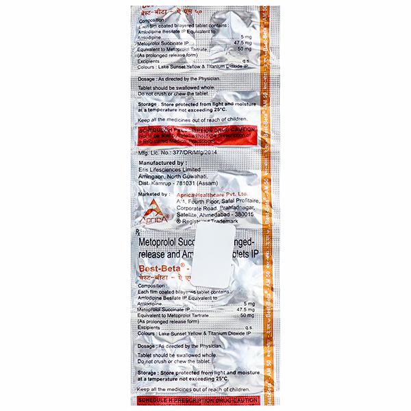 Best Beta AM 50 mg Tablet (10 Tab)