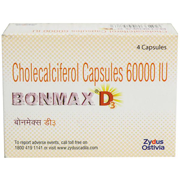 Bonmax D3 60000 IU Capsule (4 Cap) Bonmax D3 60000 IU Capsule (4 Cap)