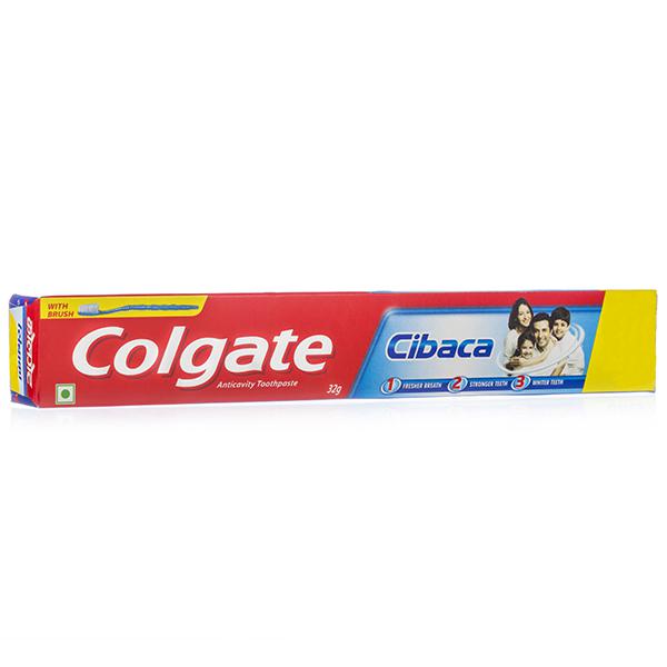 Buy Colgate Cibaca Toothpaste (Free Toothbrush) 32 g Online at the Best ...