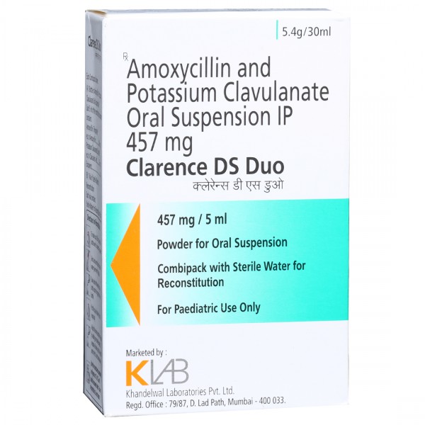 Clarence DS Duo Oral Suspension 5.4 g/30 ml Clarence DS Duo Oral Suspension 5.4 g/30 ml