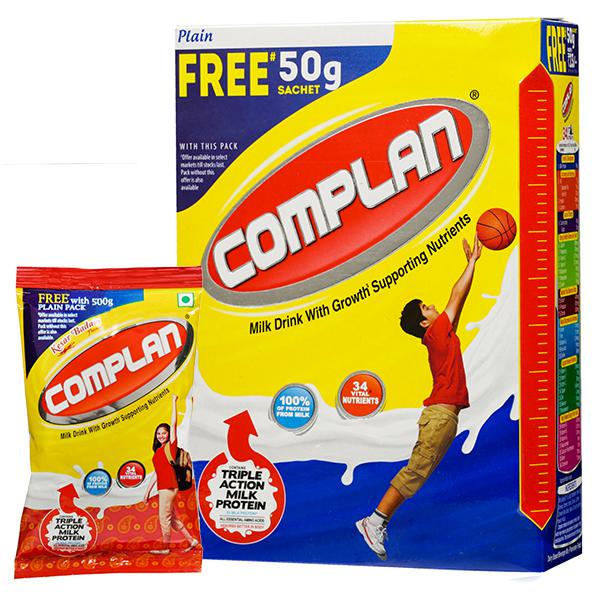 Complan Powder Nz Buy Complan Plain Powder Refill (Free Complan Kesar Badam 50 g) 500 g ...