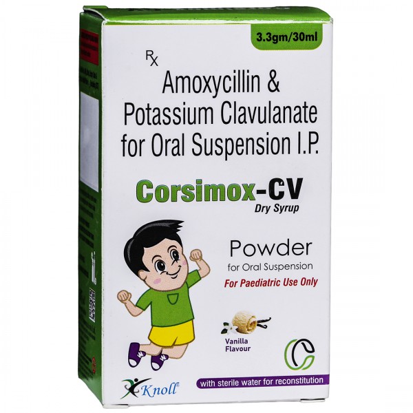 Corsimox CV Vanilla Flavour Dry Syrup 3.3 g/30 ml