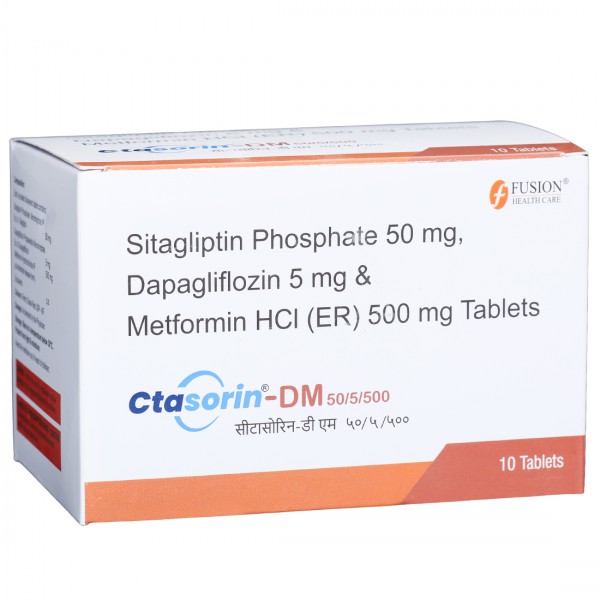 Ctasorin DM 50/5/500 mg Tablet (10 Tab)
