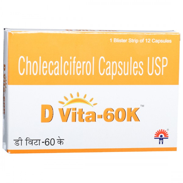 D Vita 60 K Capsule (12 Cap)