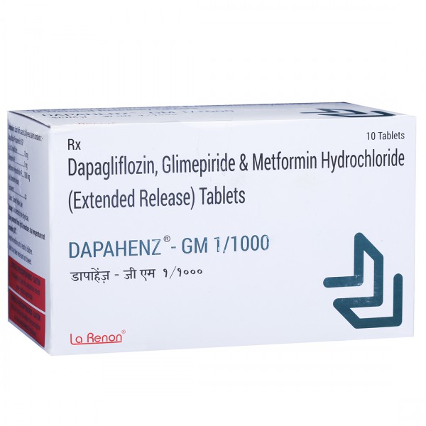 Dapahenz GM 1/1000 mg Tablet (10 Tab)