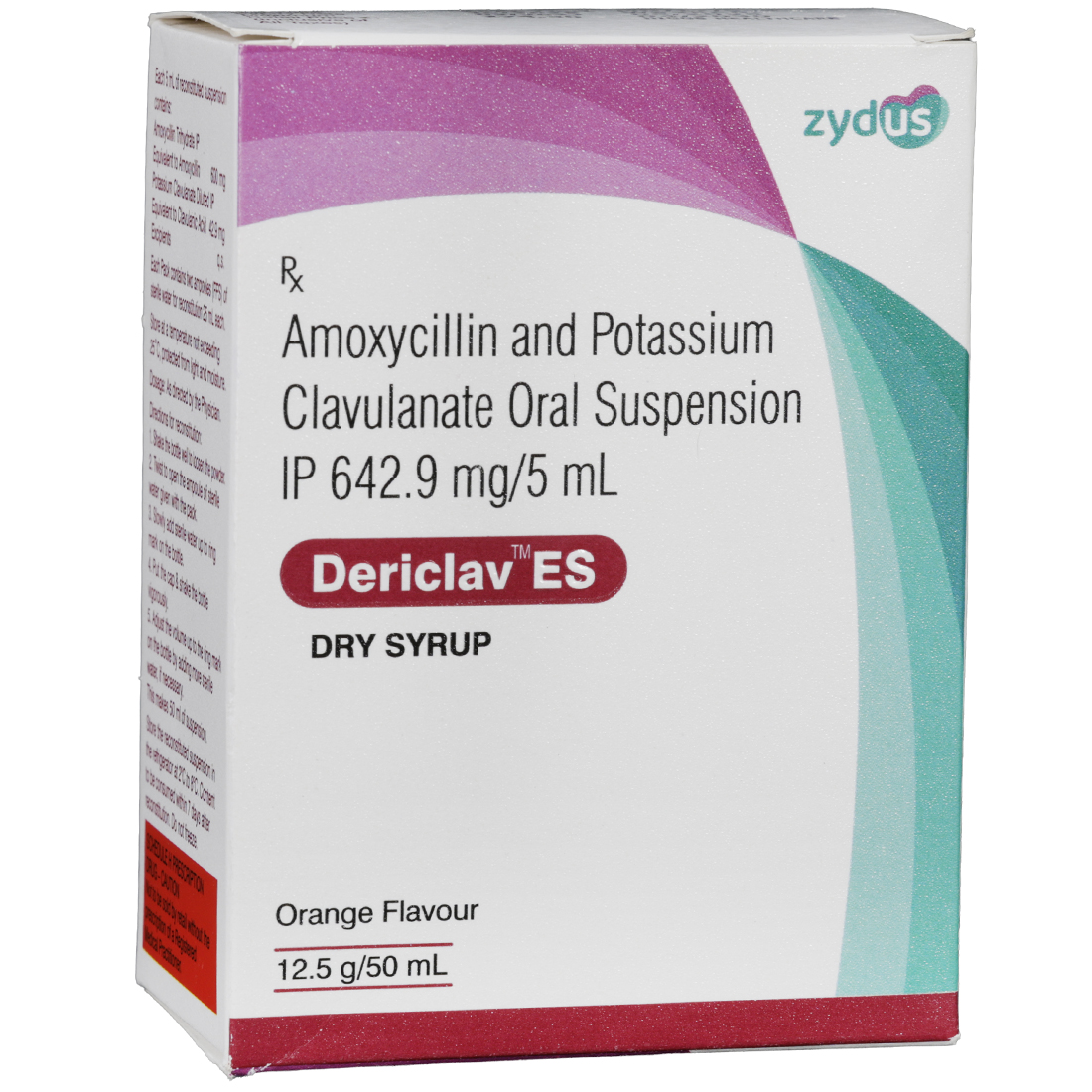 Dericlav ES Orange Flavour Dry Syrup 12.5 g/50 ml Dericlav ES Orange Flavour Dry Syrup 12.5 g/50 ml