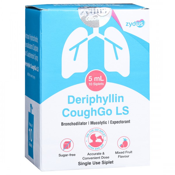 Deriphyllin CoughGo LS Sugar Free Mixed Fruit Flavour Siplet 5 ml