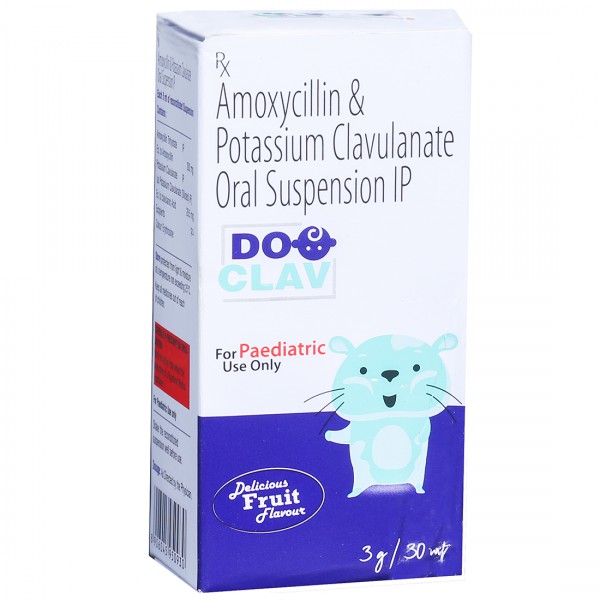 Doo Clav Delicious Fruit Flavour Oral Suspension 3 g/30 ml