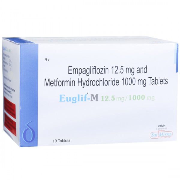 Euglif M 12.5/1000 mg Tablet (10 Tab)