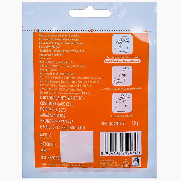 Freshomz Citrus Groove Air Freshener 10G (Pouch)