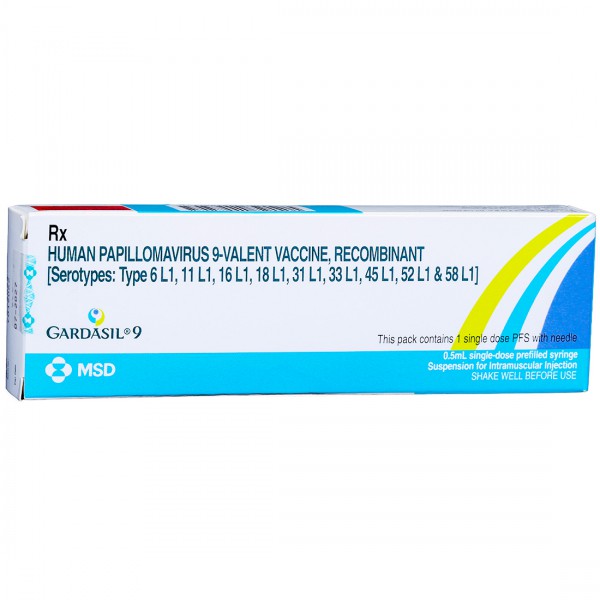 Gardasil 9 Vaccine (Pre Filled Syringe with Needle)