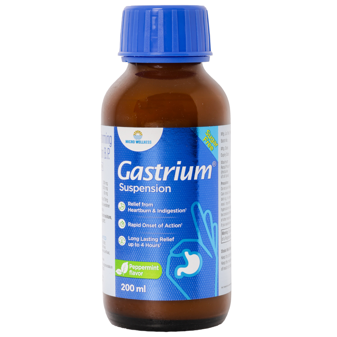 Gastrium Sugar Free Peppermint Flavor Suspension 200 ml
