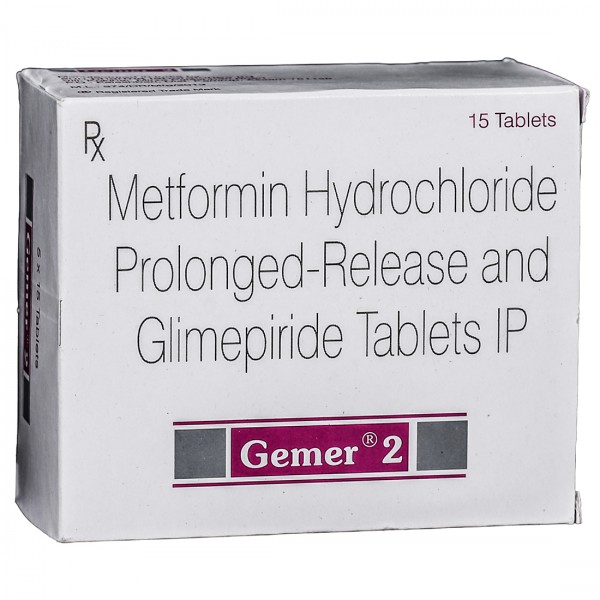 Gemer 2 mg Tablet (15 Tab) Gemer 2 mg Tablet (15 Tab)