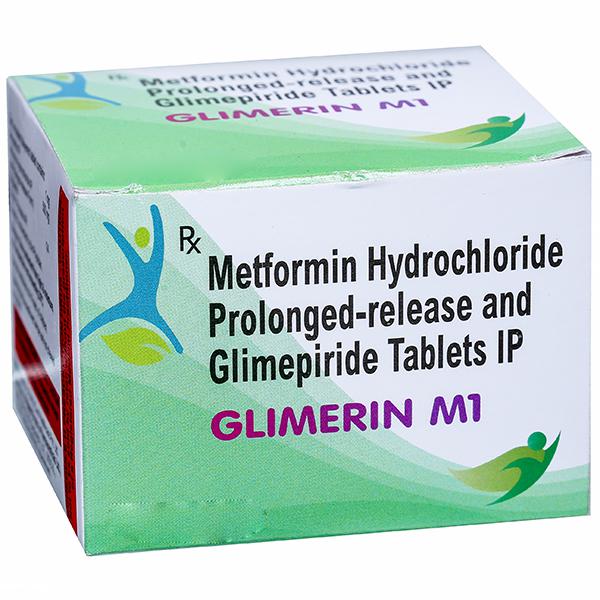 Glimerin M 1 mg Tablet (10 Tab)