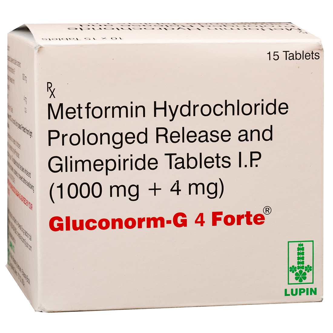 Gluconorm G Forte 4 mg Tablet (15 Tab) Gluconorm G Forte 4 mg Tablet (15 Tab)