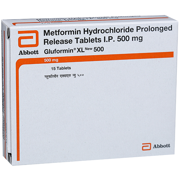 Gluformin XL 500 mg Tablet (15 Tab)