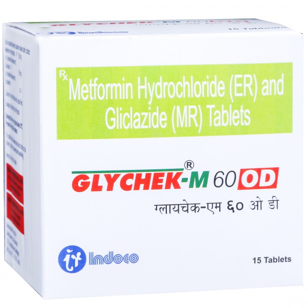 Glychek M 60 OD Tablet (15 Tab) Glychek M 60 OD Tablet (15 Tab)