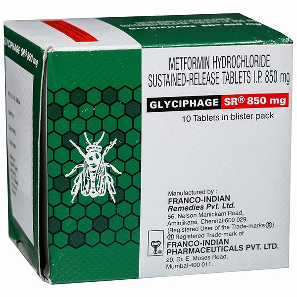 Glyciphage SR 850 mg Tablet (10 Tab)