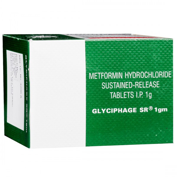 Glyciphage SR 1 gm Tablet (10 Tab) Glyciphage SR 1 gm Tablet (10 Tab)