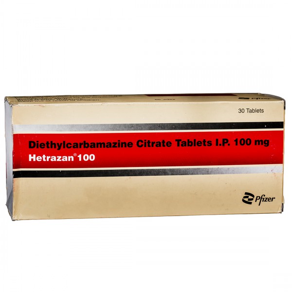 Hetrazan 100 mg Tablet (30 Tab)