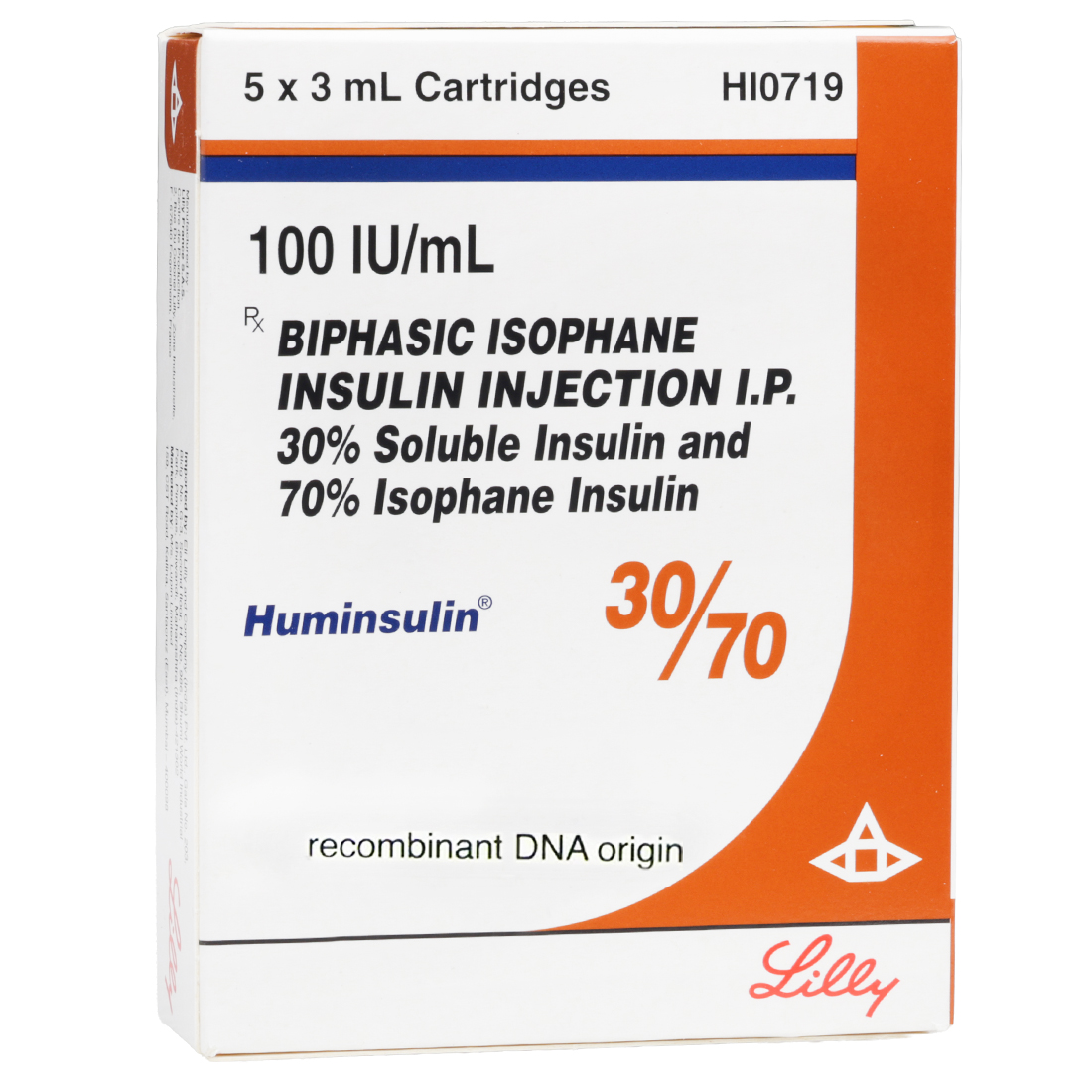 Huminsulin 30/70 100 IU Injection 3 ml Cartridge (5 Cartridge) Huminsulin 30/70 100 IU Injection 3 ml Cartridge (5 Cartridge)