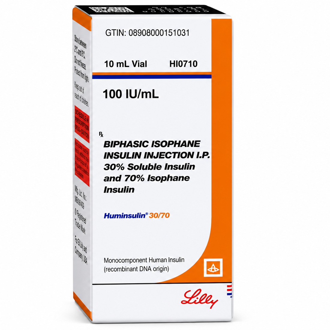 Huminsulin 30/70 Injection 100 IU 10 ml (Vial) Huminsulin 30/70 Injection 100 IU 10 ml (Vial)