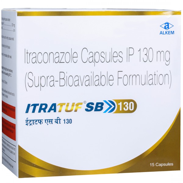 Itratuf SB 130 mg Capsule (15 Cap) Itratuf SB 130 mg Capsule (15 Cap)