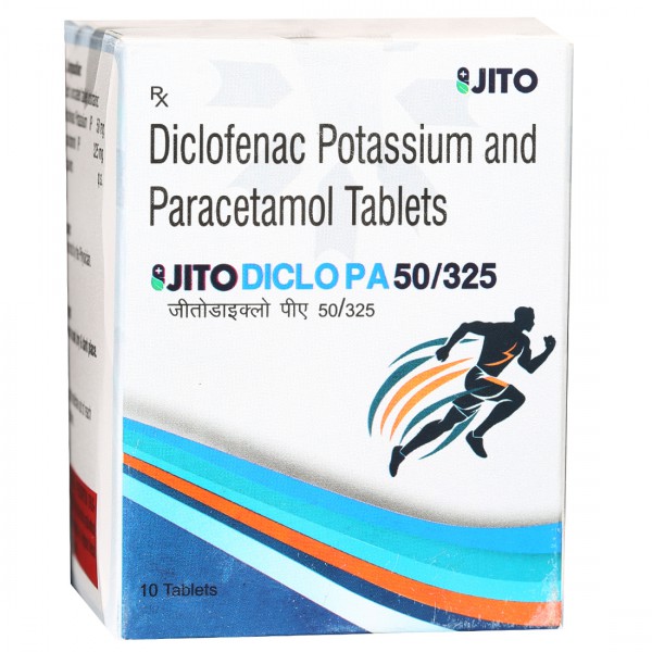 Jitodiclo PA 50/325 Tablet (10 Tab) Jitodiclo PA 50/325 Tablet (10 Tab)
