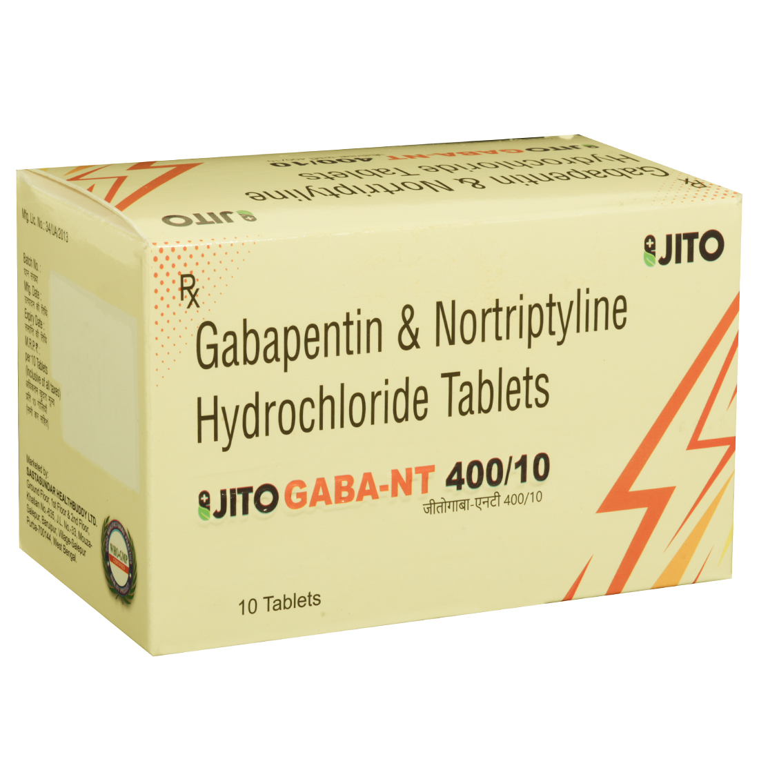 Jitogaba NT 400/10 Tablet (10 Tab) Jitogaba NT 400/10 Tablet (10 Tab)