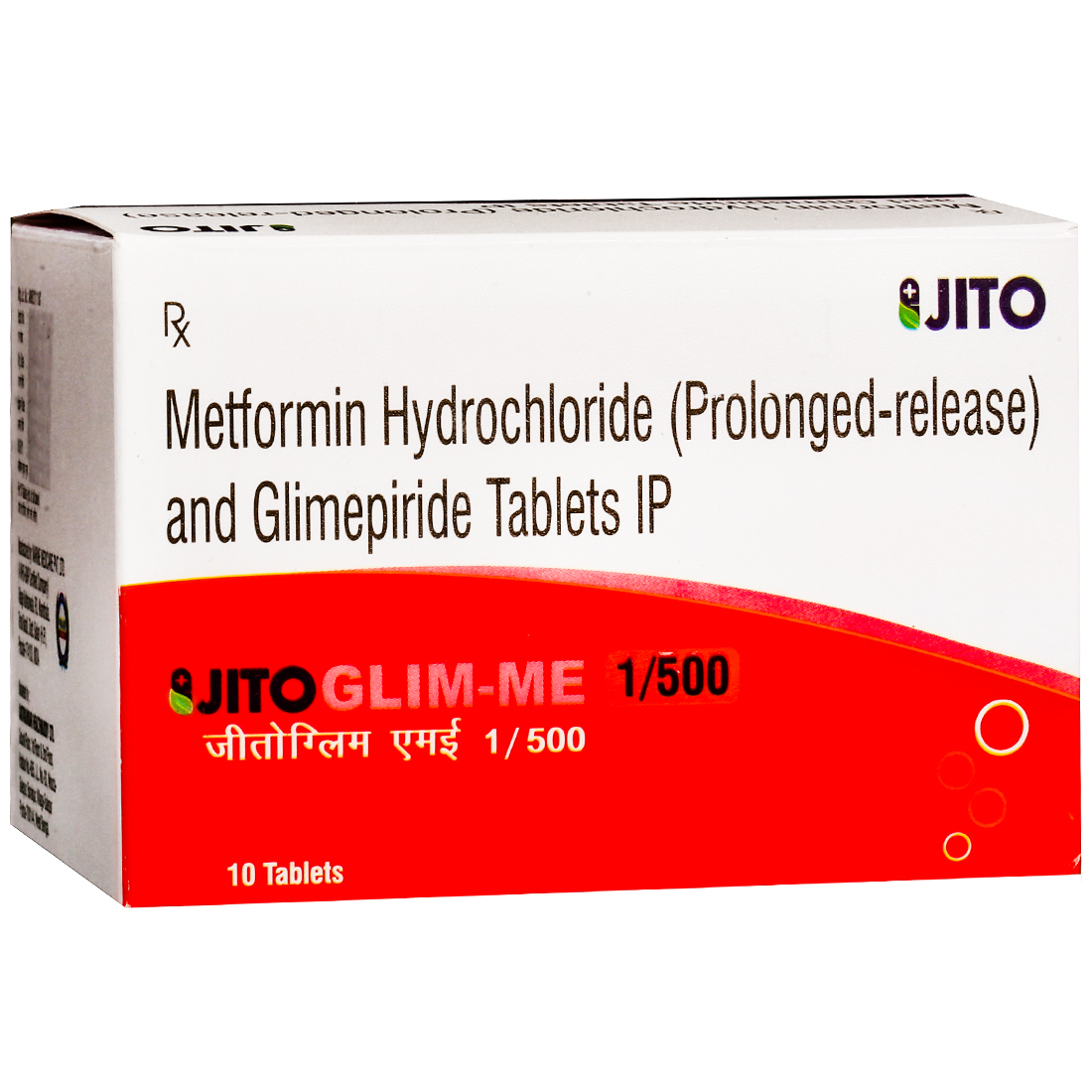 Jitoglim ME 1/500 Tablet (10 Tab) Jitoglim ME 1/500 Tablet (10 Tab)