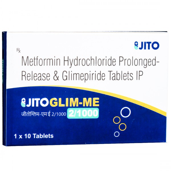 Jitoglim ME 2/1000 Tablet (10 Tab) Jitoglim ME 2/1000 Tablet (10 Tab)
