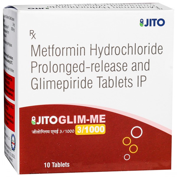 Jitoglim ME 3/1000 Tablet (10 Tab)