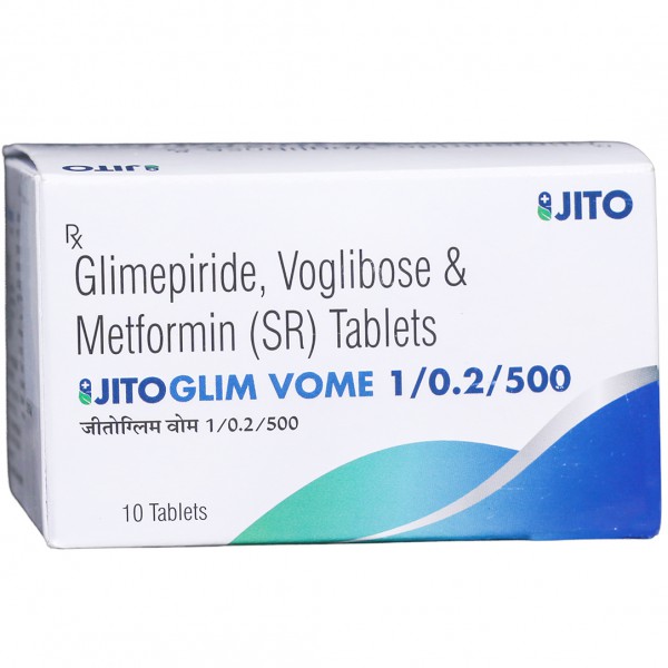 Jitoglim VOME 1/0.2/500 Tablet (10 Tab)