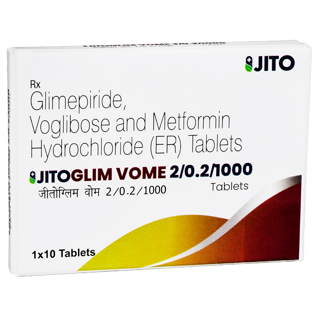 Jitoglim VOME 2/0.2/1000 Tablet (10 Tab) Jitoglim VOME 2/0.2/1000 Tablet (10 Tab)