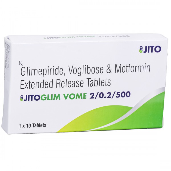 Jitoglim VOME 2/0.2/500 Tablet (10 Tab)