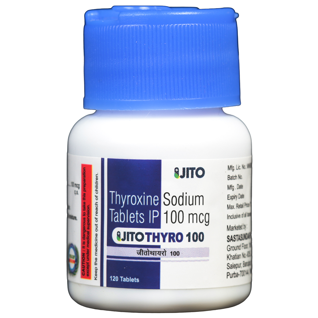 Jitothyro 100 Tablet (120 Tab)