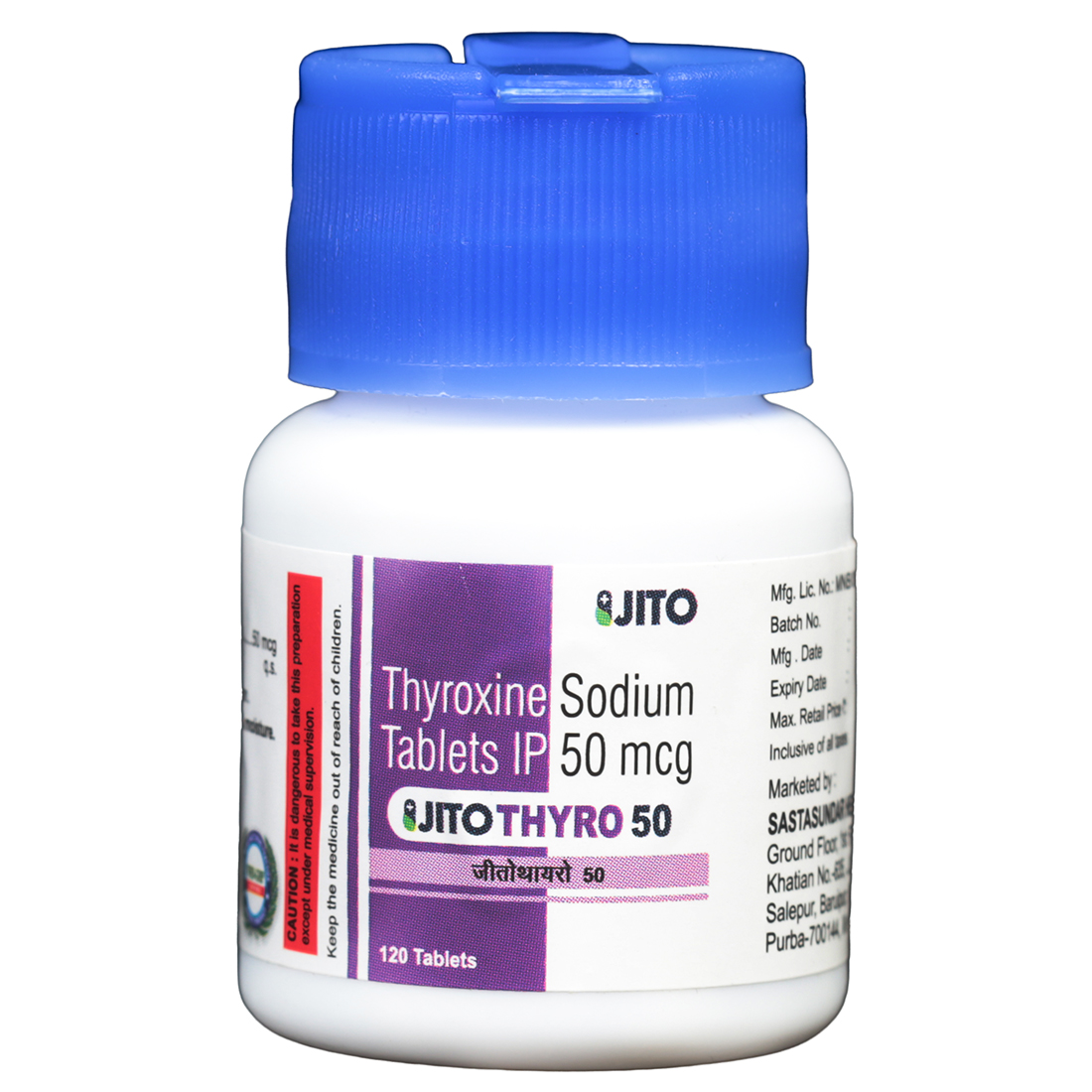 Jitothyro 50 Tablet (120 Tab)