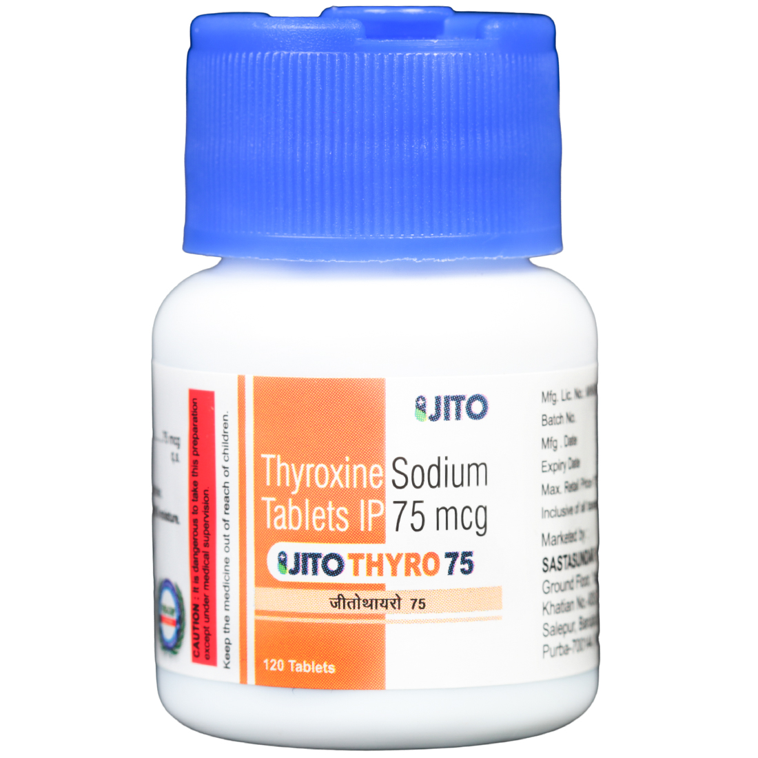 Jitothyro 75 Tablet (120 Tab) Jitothyro 75 Tablet (120 Tab)