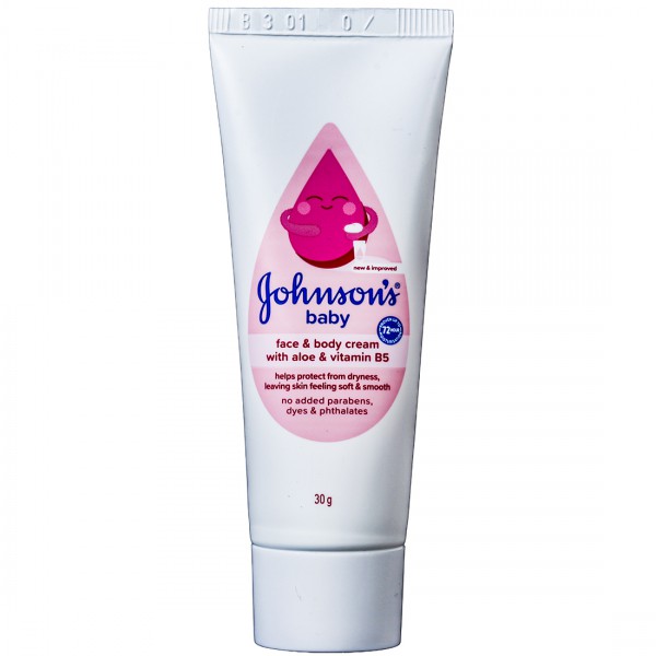 Buy Johnsons Baby Face & Body Cream With Aloe & Vitamin B5 30 g Online ...