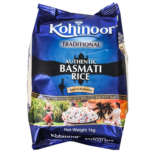 Buy Kohinoor Traditional Authentic Basmati Rice 1 kg Online at the Best ...