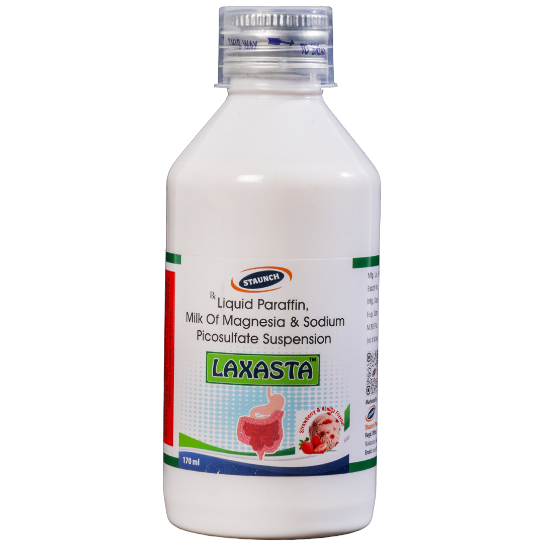 Laxasta Strawberry & Vanilla Flavour Suspension 170 ml