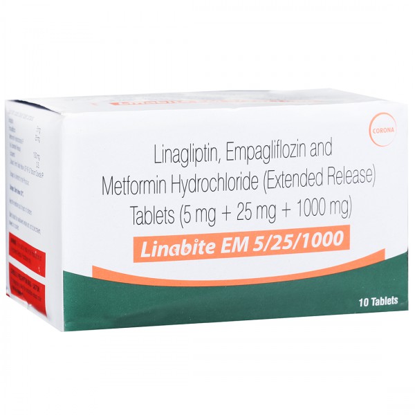 Linabite EM 5/25/1000 Tablet (10 Tab)