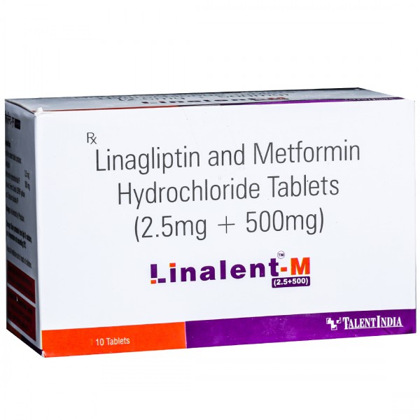 Linalent M 2.5+500 Tablet (10 Tab) Linalent M 2.5+500 Tablet (10 Tab)