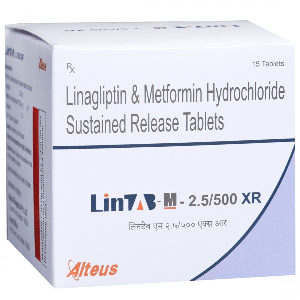 Lintab M 2.5/500 XR Tablet (15 Tab) Lintab M 2.5/500 XR Tablet (15 Tab)