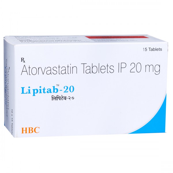 Lipitab 20 mg Tablet (15 Tab)