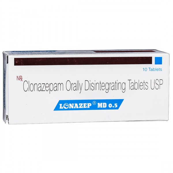 Lonazep MD 0.5 mg Tablet (10 Tab) Lonazep MD 0.5 mg Tablet (10 Tab)