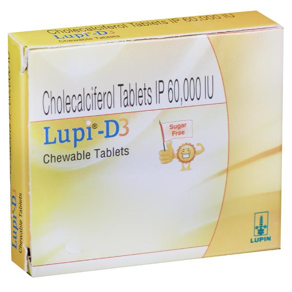 Lupi D3 (S.F) 60000 IU ChewableTab (4 Tab)