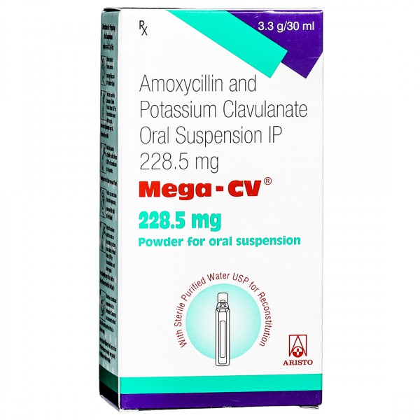 Mega CV 228.5 mg Dry Syrup 30 ml