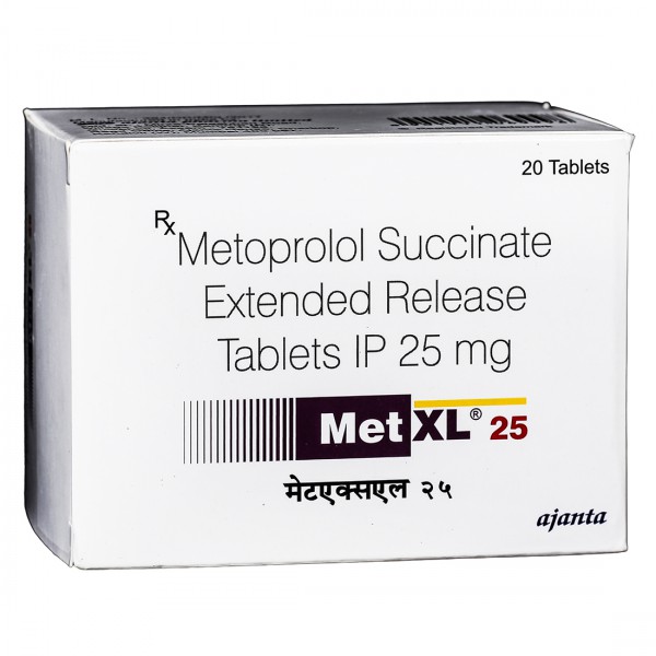 Met XL 25 mg Tablet (20 Tab) Met XL 25 mg Tablet (20 Tab)